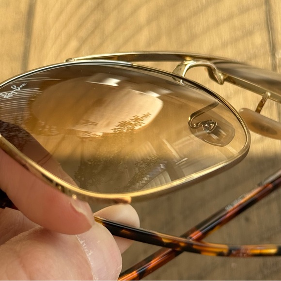 Ray Ban Sunglasses RB3699 Gold Frame with Brown Gradient Lenses, 59-18-145 - Picture 4 of 14